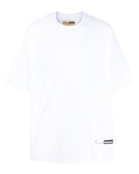 T-shirt girocollo bianca di Incotex
