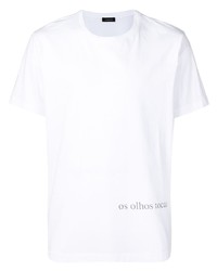 T-shirt girocollo bianca di Inês Torcato