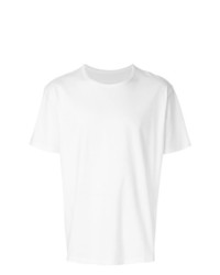 T-shirt girocollo bianca di Issey Miyake Men