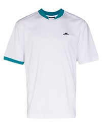 T-shirt girocollo bianca di J. Lindeberg