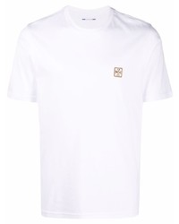 T-shirt girocollo bianca di Jacob Cohen
