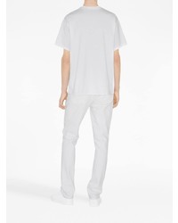 T-shirt girocollo bianca di Burberry