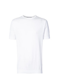 T-shirt girocollo bianca di John Smedley