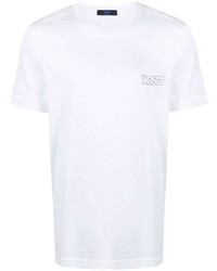 T-shirt girocollo bianca di Kiton
