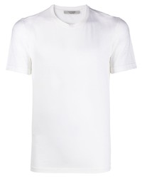 T-shirt girocollo bianca di La Fileria For D'aniello