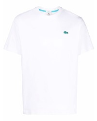 T-shirt girocollo bianca di lacoste live