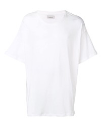 T-shirt girocollo bianca di Laneus
