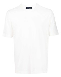 T-shirt girocollo bianca di Lardini