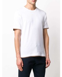 T-shirt girocollo bianca di Eleventy