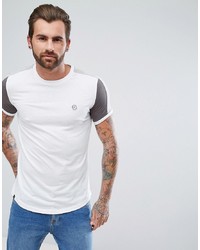 T-shirt girocollo bianca di Le Breve