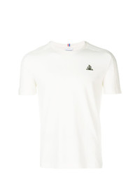T-shirt girocollo bianca di Le Coq Sportif