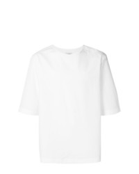 T-shirt girocollo bianca di Lemaire