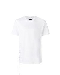 T-shirt girocollo bianca di Les Hommes
