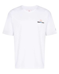 T-shirt girocollo bianca di Li-Ning