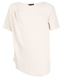 T-shirt girocollo bianca di Lisa Von Tang