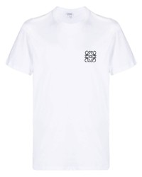 T-shirt girocollo bianca di Loewe