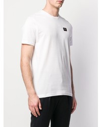 T-shirt girocollo bianca di Paul & Shark