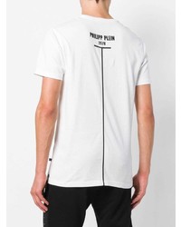 T-shirt girocollo bianca di Philipp Plein