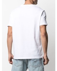 T-shirt girocollo bianca di Karl Lagerfeld