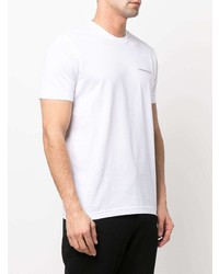 T-shirt girocollo bianca di costume national contemporary