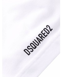 T-shirt girocollo bianca di DSQUARED2