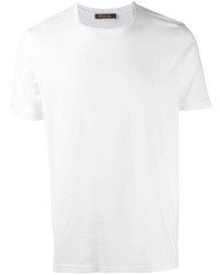 T-shirt girocollo bianca di Loro Piana