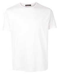 T-shirt girocollo bianca di Loro Piana