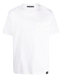 T-shirt girocollo bianca di Low Brand
