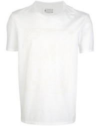 T-shirt girocollo bianca di Maison Martin Margiela