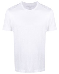 T-shirt girocollo bianca di Majestic Filatures