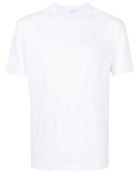 T-shirt girocollo bianca di Malo