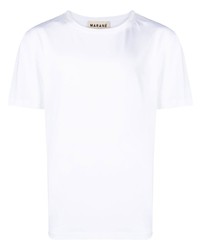 T-shirt girocollo bianca di Marané