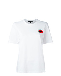 T-shirt girocollo bianca di Markus Lupfer