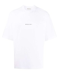 T-shirt girocollo bianca di Marni