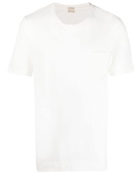 T-shirt girocollo bianca di Massimo Alba