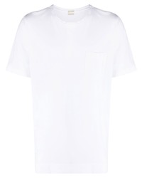 T-shirt girocollo bianca di Massimo Alba