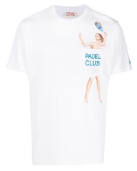 T-shirt girocollo bianca di MC2 Saint Barth