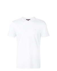T-shirt girocollo bianca di Michael Kors Collection