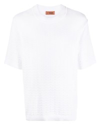 T-shirt girocollo bianca di Missoni