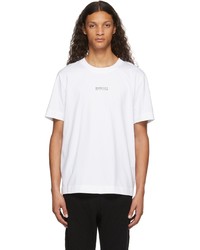 T-shirt girocollo bianca di Moncler Genius