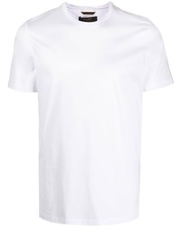 T-shirt girocollo bianca di Moorer