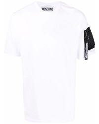T-shirt girocollo bianca di Moschino