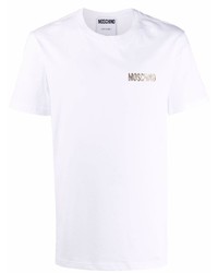 T-shirt girocollo bianca di Moschino