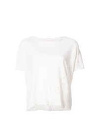 T-shirt girocollo bianca di Mother