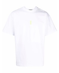 T-shirt girocollo bianca di MSGM