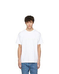 T-shirt girocollo bianca di Mugler