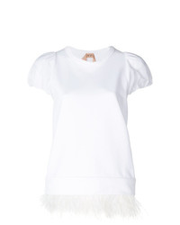 T-shirt girocollo bianca di N°21