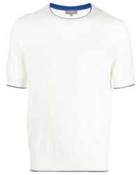 T-shirt girocollo bianca di N.Peal