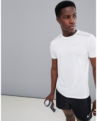 T-shirt girocollo bianca di Nike Running