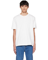 T-shirt girocollo bianca di Nudie Jeans